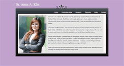 Desktop Screenshot of annaklis.com