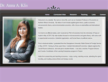 Tablet Screenshot of annaklis.com